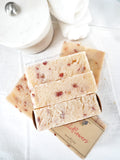 Nature's Natural Lather Wildflowers Soap ﻿Bar with beautiful floral notes, is soft on the skin like the rays of a warm setting sun. Made with 100% Essential Oil based fragrances, our soap bars also leave out all the problems your skin can face with harsh chemicals, preservatives, and detergents.