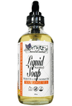 Nature's Natural Lather handcrafted Mango guava natural fragrance oil scented liquid soap with nourishing & moisturizing natural oils including Olive Oil, Coconut Oil, Sunflower Oil, Castor Oil, Vegetable Glycerin. Perfect on sensitive skin and for both facial and body care. Tame acne, wash away dry and dead skin associated with eczema and psoriasis.  Edit alt text