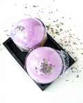 Nature's Natural Lather Vegan Lavender Bath Bomb is soft on the nose and soothes the senses with calming and relaxing aromatherapy with deep herbaceous notes of Lavender.