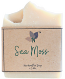 Nature's Natural Lather handcrafted vegan Sea Moss Soap Bar made with nourishing all natural vegan ingredients for sensitive skin, inflammation, and fragrance sensitive skin.