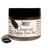 Nature's Natural Lather Activated Charcoal Purifying Facial Mask is designed to gently purify the skin by removing dirt and excess sebum while helping keep skin balanced and healthy. Formulated with powerful non-irritating ingredients such as oil balancing Rhassoul Clay, detoxifying Activated Charcoal, anti-inflammatory Spirulina, and high in antioxidant-rich Turmeric, our face mask is as effective as it is relaxing for both your skin and spirit. 